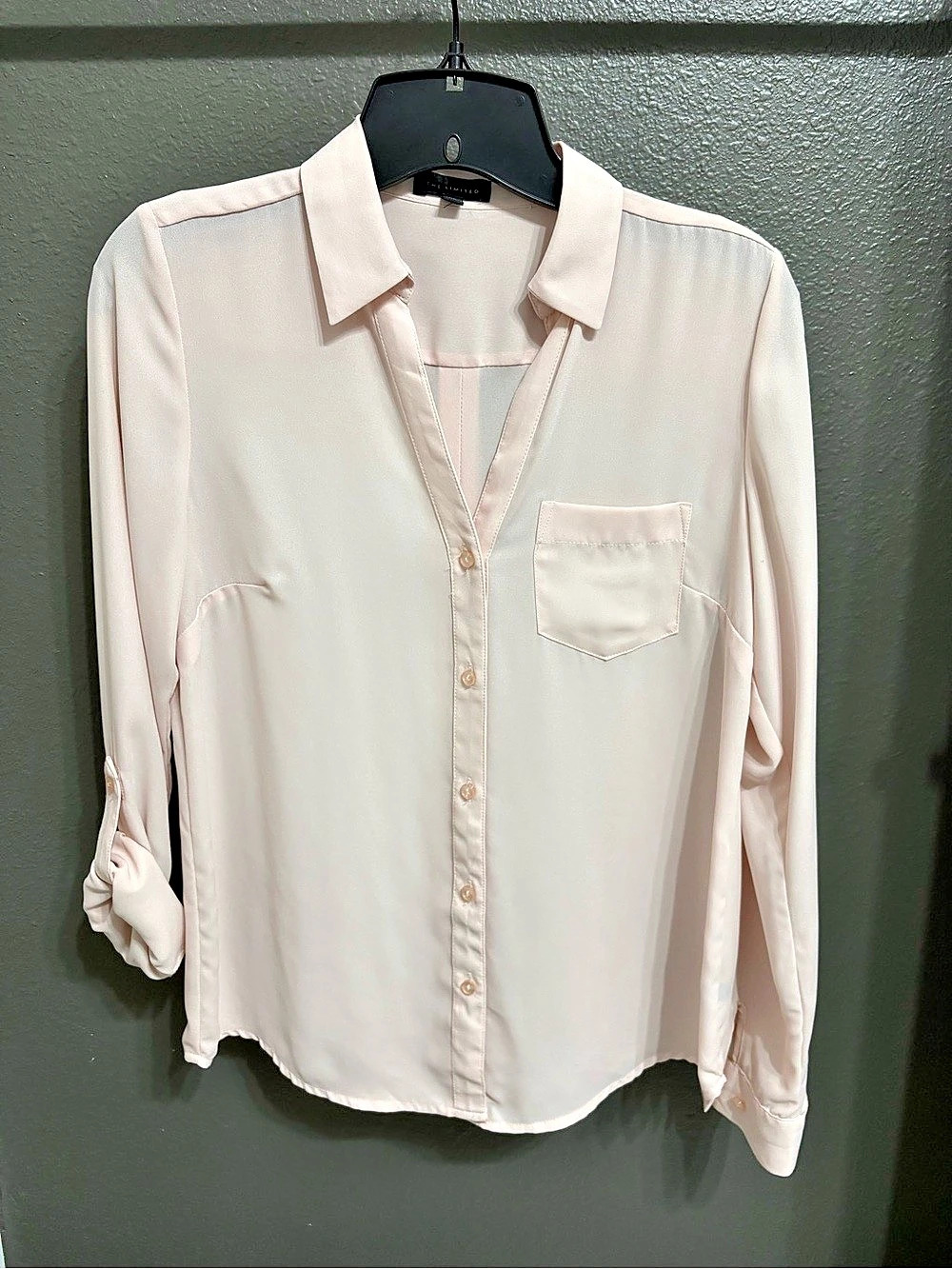 The Limited Pink Button Down Blouse Size XS